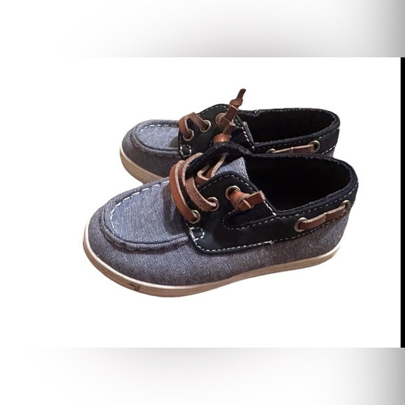 Children’s Place Kids Boat Shoes - Blue and Brown - Picture 5 of 5
